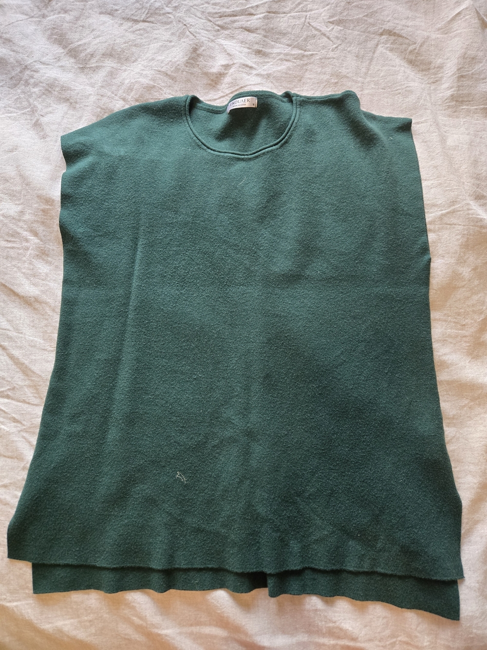 Classic Green Sleeveless Crewneck